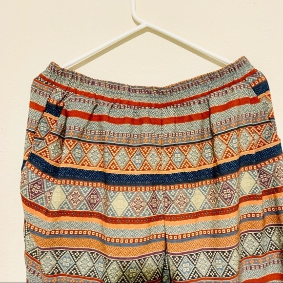 SKIES ARE BLUE Filigree Palazzo boho Pants size L - Picture 3 of 8